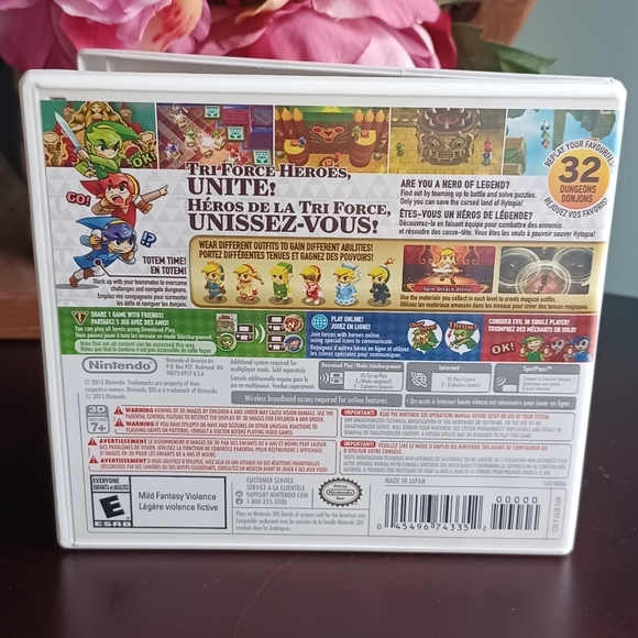 Legend of Zelda: Tri Force Heroes Nintendo 3DS *Complete - Picture 2 of 6